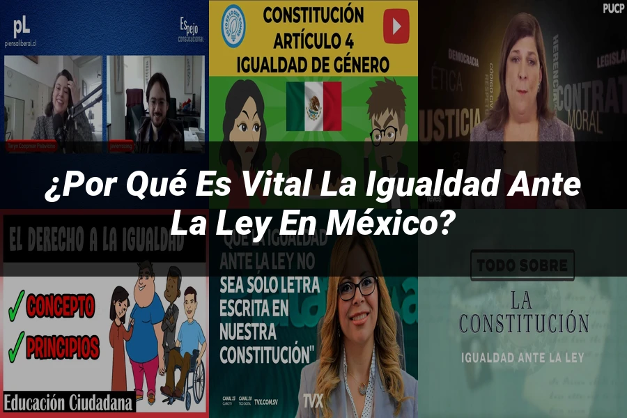"¿Por qué es vital la igualdad ante la ley en México?"