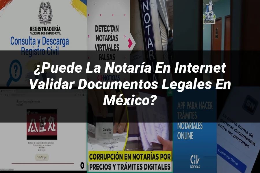 "¿Puede la Notaría en Internet Validar Documentos Legales en México?"
