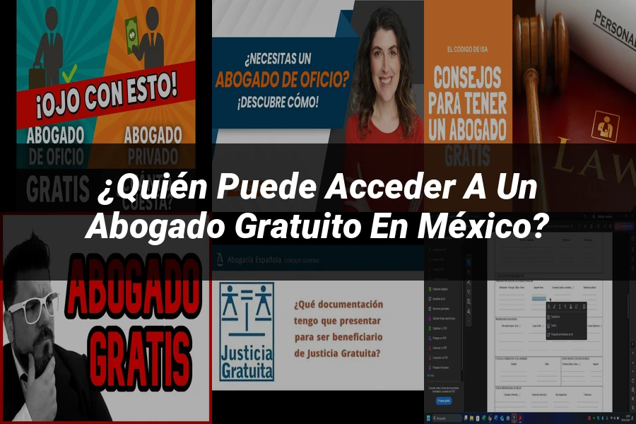 "¿Quién Puede Acceder a un Abogado Gratuito en México?"