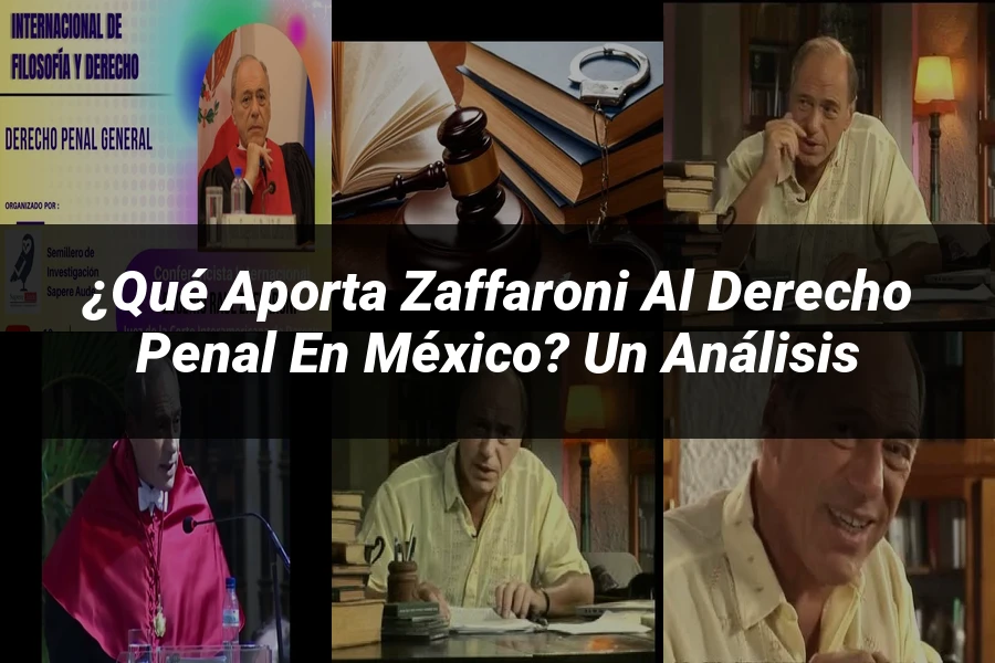 "¿Qué Aporta Zaffaroni al Derecho Penal en México? Un Análisis"