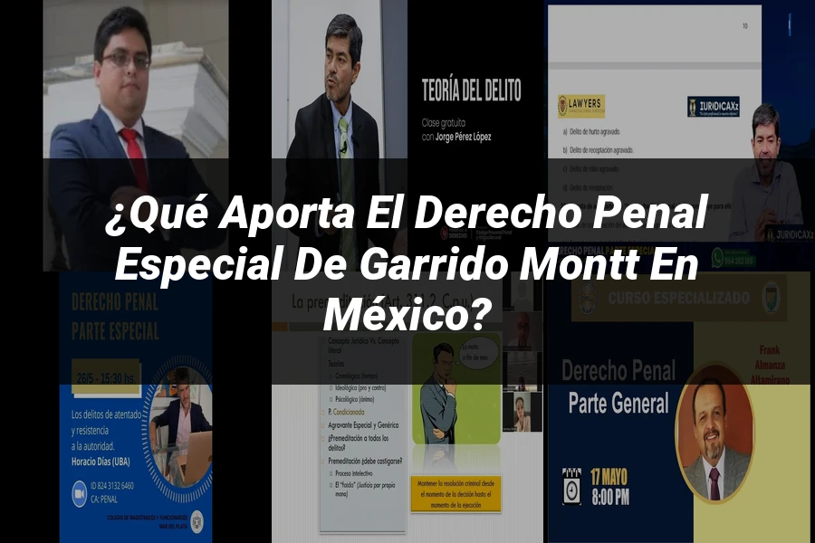 "¿Qué Aporta el Derecho Penal Especial de Garrido Montt en México?"