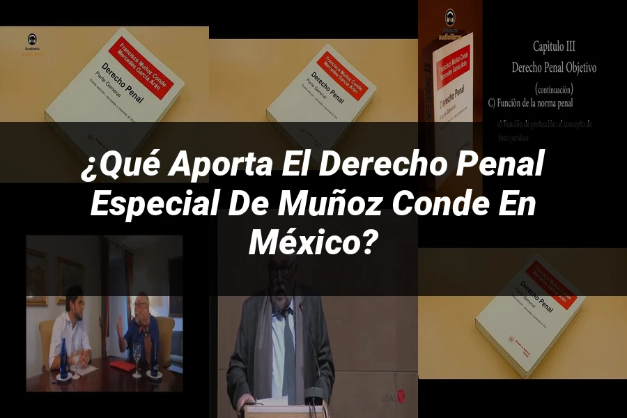 "¿Qué Aporta el Derecho Penal Especial de Muñoz Conde en México?"