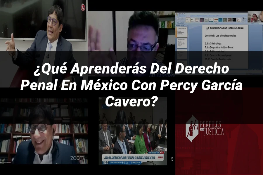 "¿Qué Aprenderás del Derecho Penal en México con Percy García Cavero?"