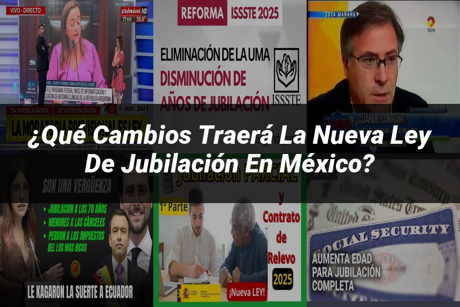 "¿Qué Cambios Traerá la Nueva Ley de Jubilación en México?"