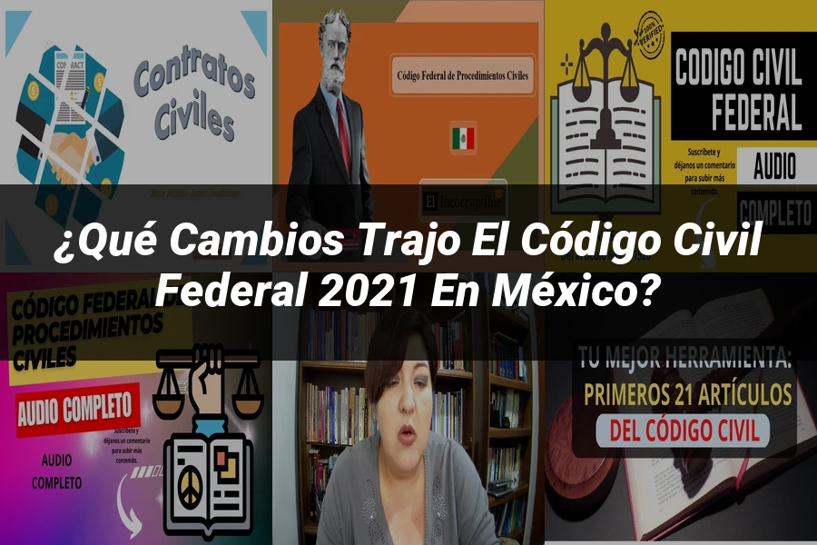 "¿Qué Cambios Trajo el Código Civil Federal 2021 en México?"