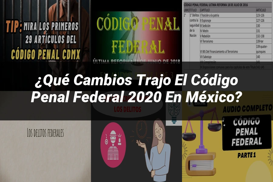 "¿Qué Cambios Trajo el Código Penal Federal 2020 en México?"