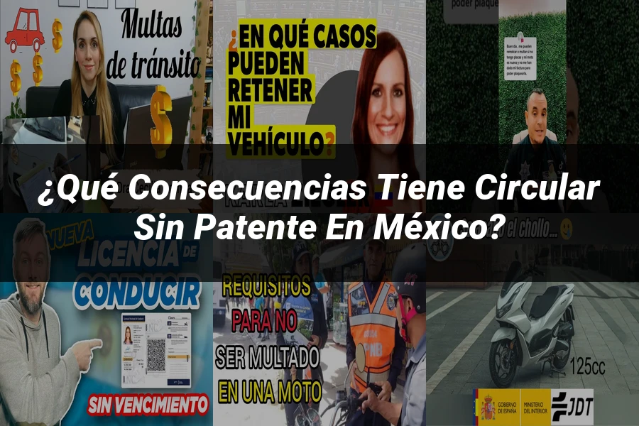 "¿Qué Consecuencias Tiene Circular Sin Patente en México?"