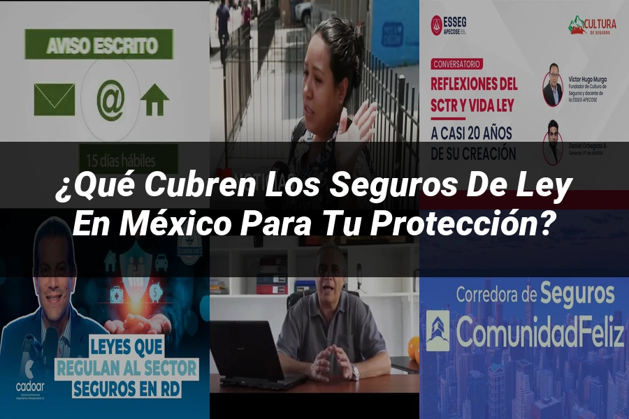 "¿Qué Cubren los Seguros de Ley en México para Tu Protección?"
