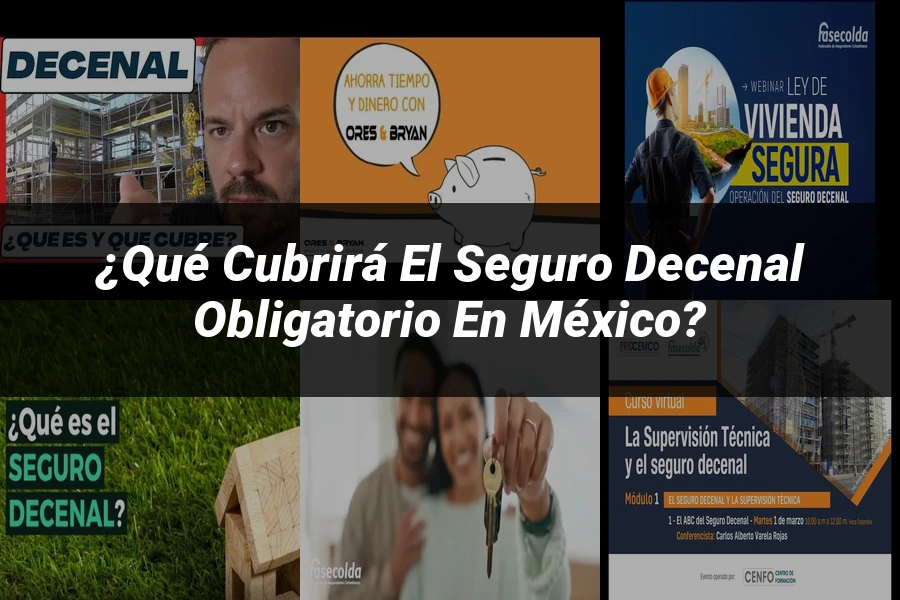 "¿Qué Cubrirá el Seguro Decenal Obligatorio en México?"
