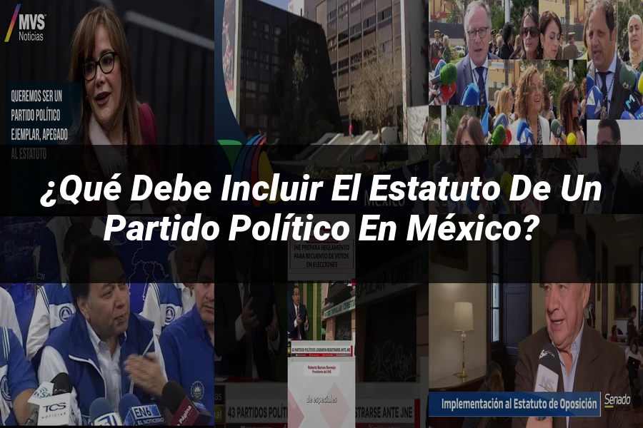 "¿Qué Debe Incluir el Estatuto de un Partido Político en México?"
