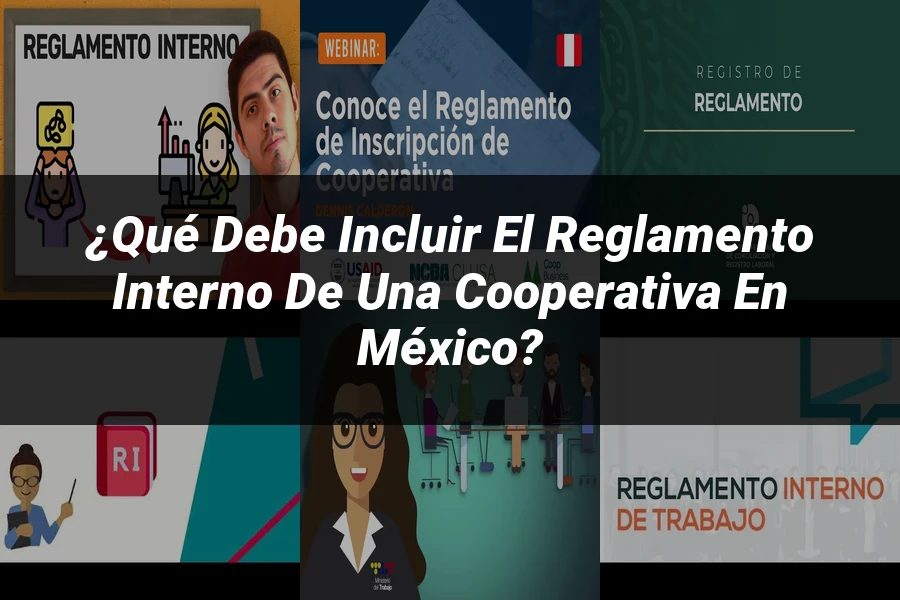 "¿Qué Debe Incluir el Reglamento Interno de una Cooperativa en México?"