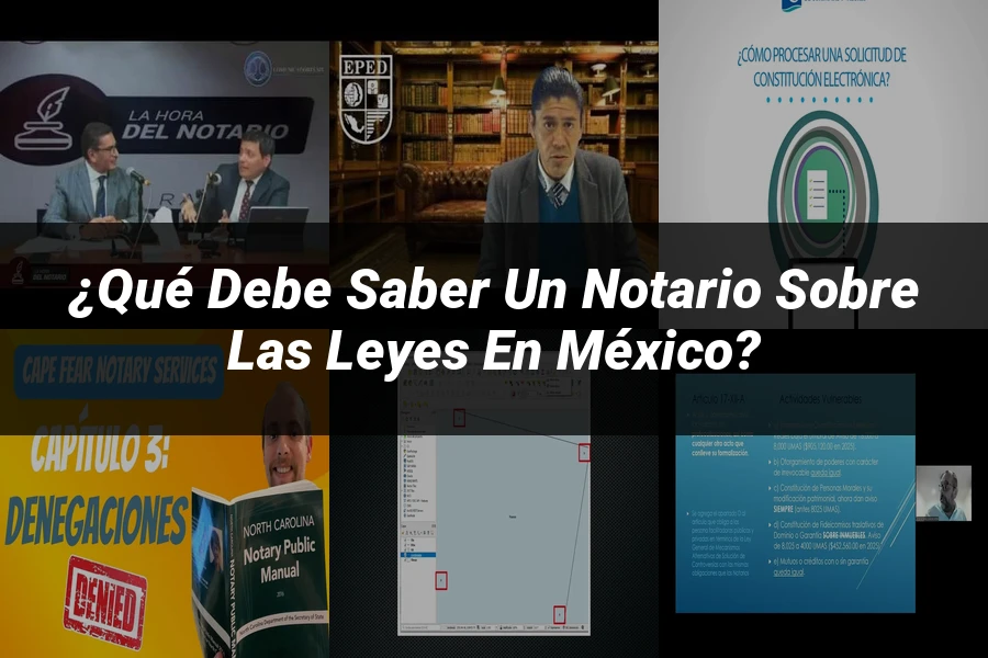 "¿Qué Debe Saber un Notario sobre las Leyes en México?"