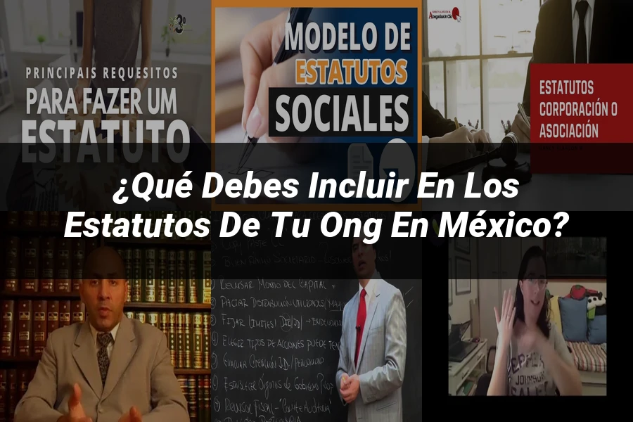 "¿Qué Debes Incluir en los Estatutos de tu ONG en México?"