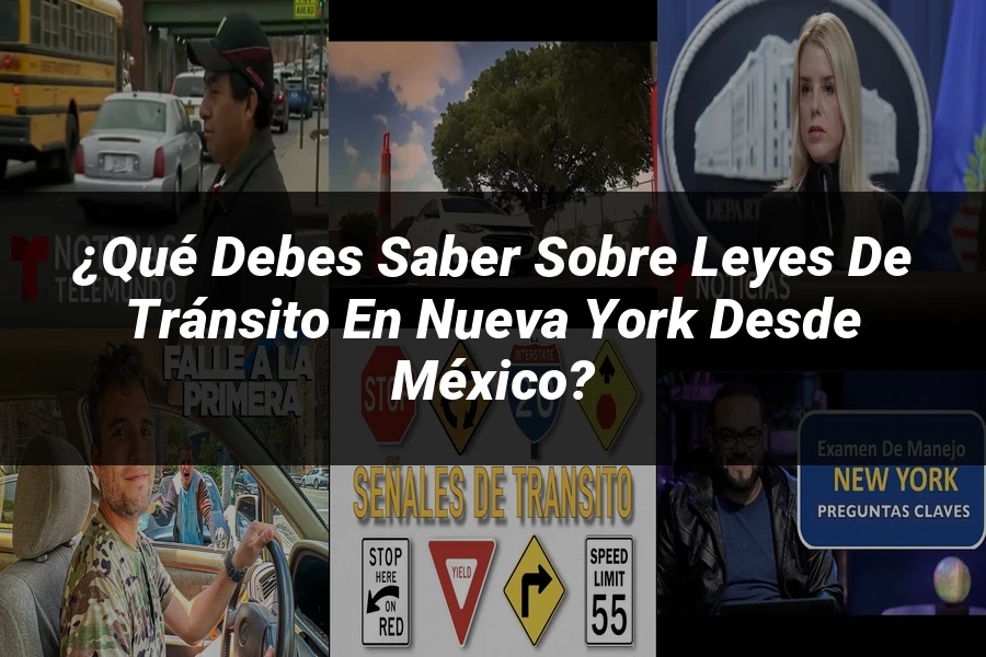 "¿Qué Debes Saber Sobre Leyes de Tránsito en Nueva York desde México?"