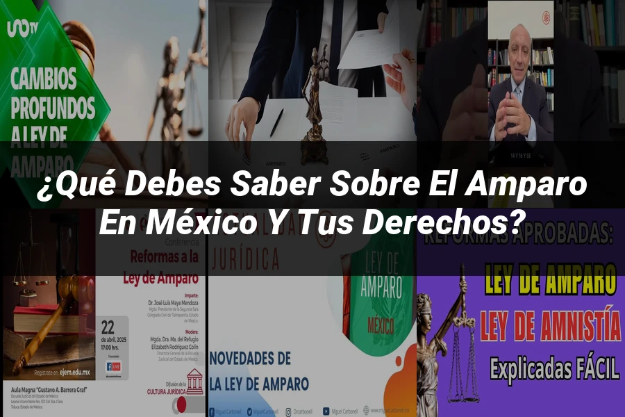 "¿Qué Debes Saber Sobre el Amparo en México y Tus Derechos?"