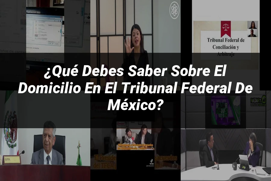 "¿Qué Debes Saber Sobre el Domicilio en el Tribunal Federal de México?"