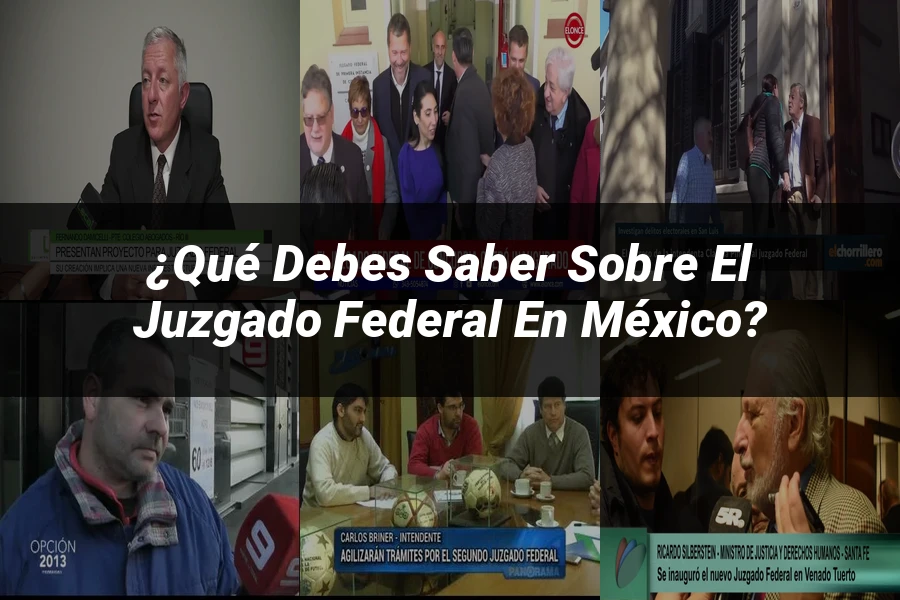"¿Qué Debes Saber Sobre el Juzgado Federal en México?"