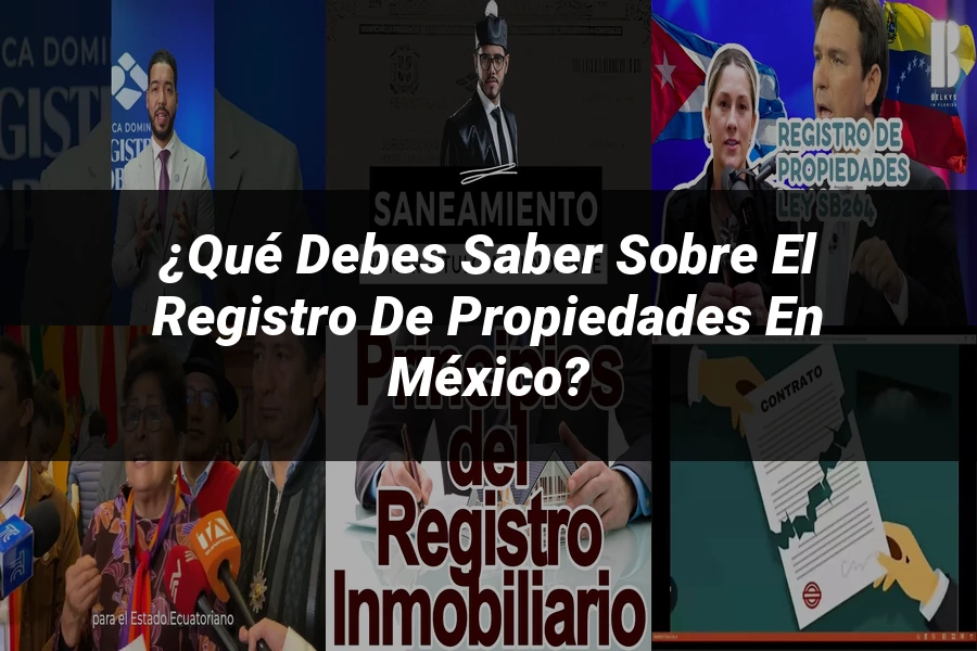 "¿Qué Debes Saber Sobre el Registro de Propiedades en México?"