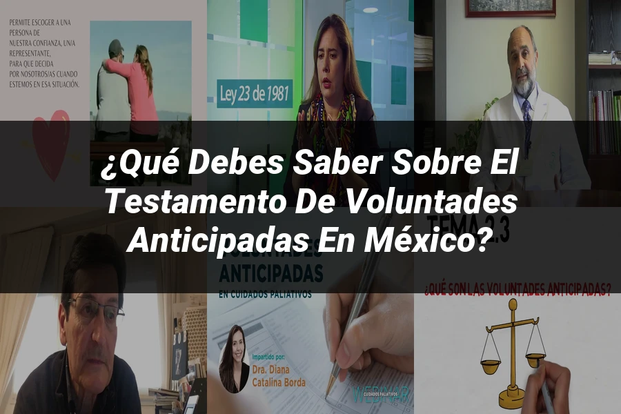 "¿Qué Debes Saber Sobre el Testamento de Voluntades Anticipadas en México?"