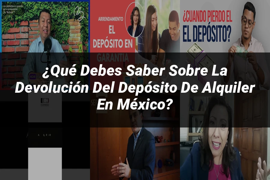 "¿Qué Debes Saber Sobre la Devolución del Depósito de Alquiler en México?"