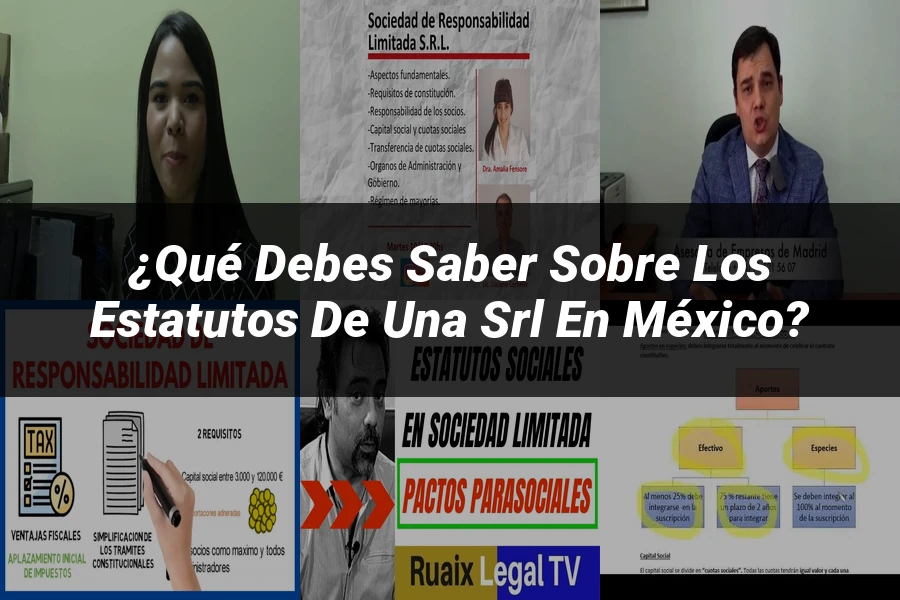 "¿Qué Debes Saber Sobre los Estatutos de una SRL en México?"