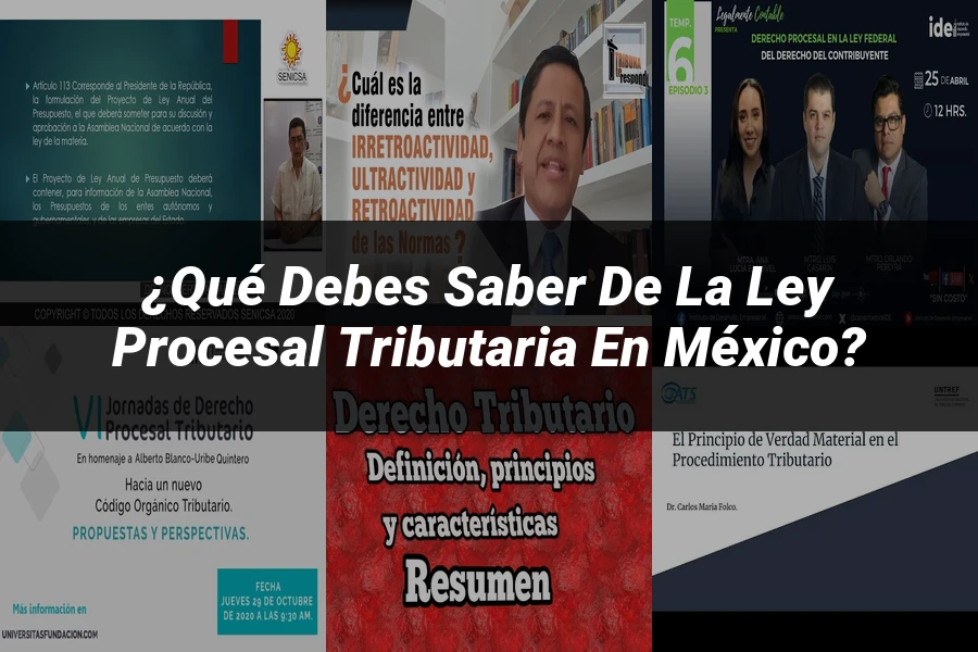 "¿Qué Debes Saber de la Ley Procesal Tributaria en México?"
