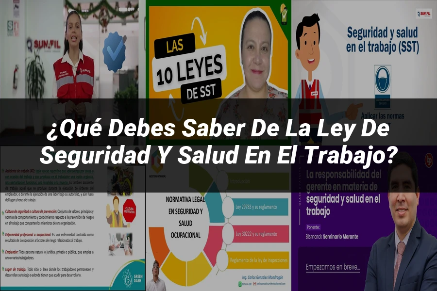 "¿Qué Debes Saber de la Ley de Seguridad y Salud en el Trabajo?"