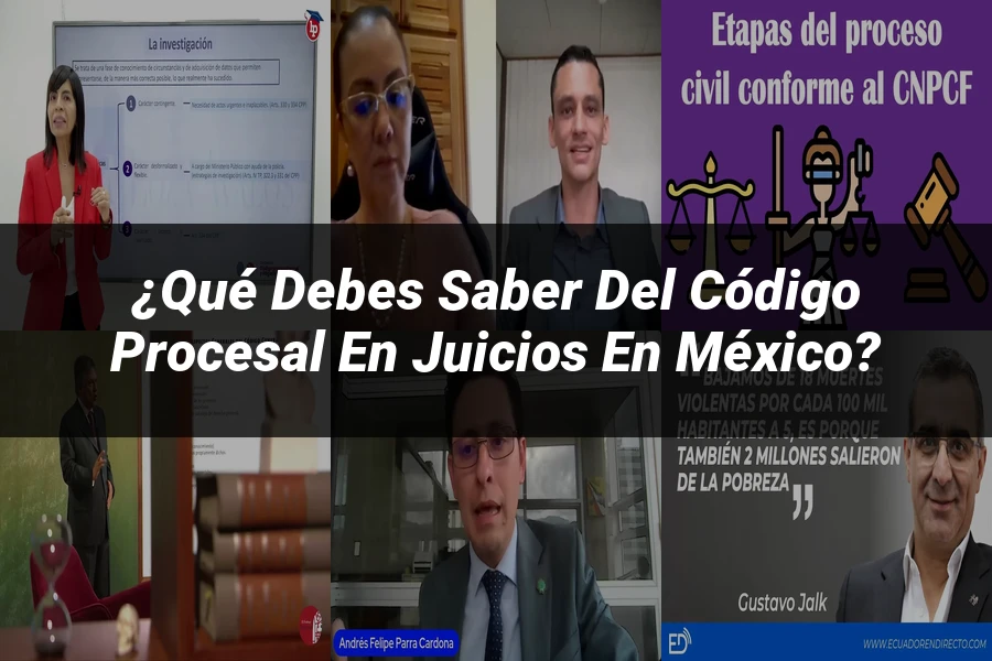 "¿Qué Debes Saber del Código Procesal en Juicios en México?"