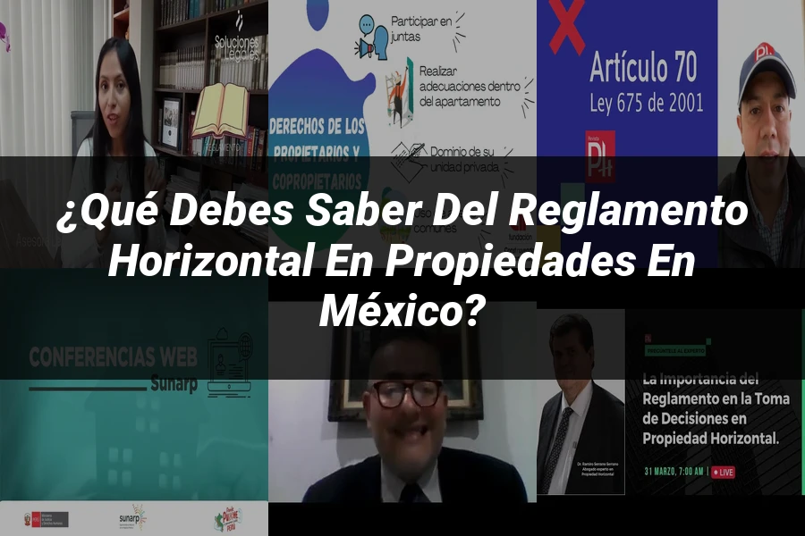 "¿Qué Debes Saber del Reglamento Horizontal en Propiedades en México?"