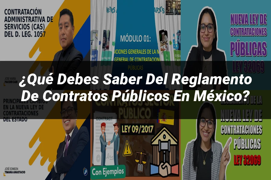 "¿Qué Debes Saber del Reglamento de Contratos Públicos en México?"