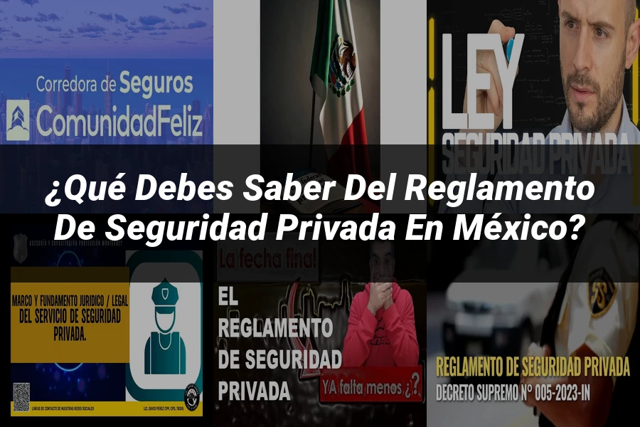 "¿Qué Debes Saber del Reglamento de Seguridad Privada en México?"