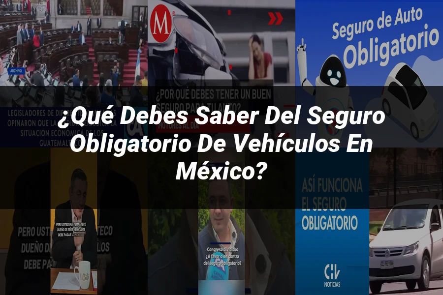 "¿Qué Debes Saber del Seguro Obligatorio de Vehículos en México?"