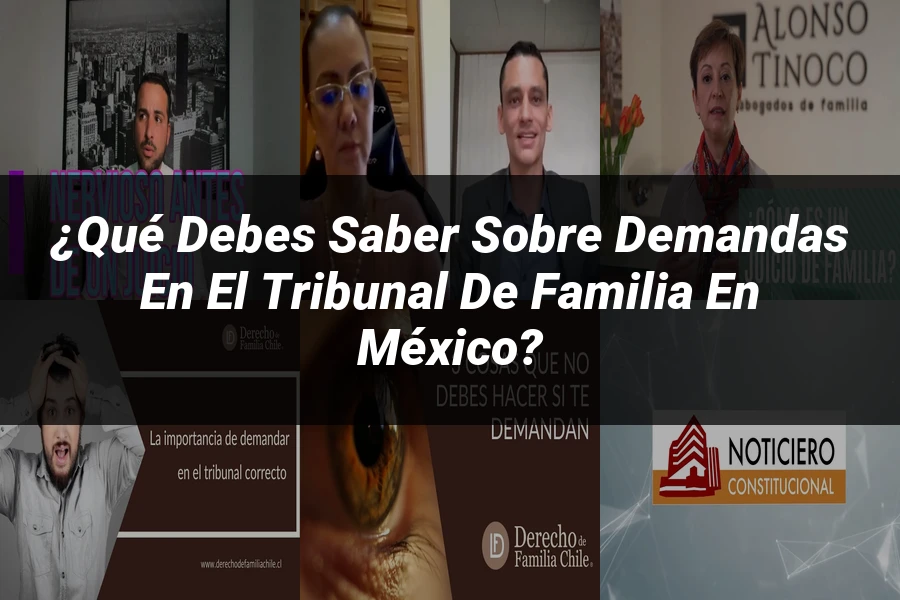 "¿Qué Debes Saber sobre Demandas en el Tribunal de Familia en México?"