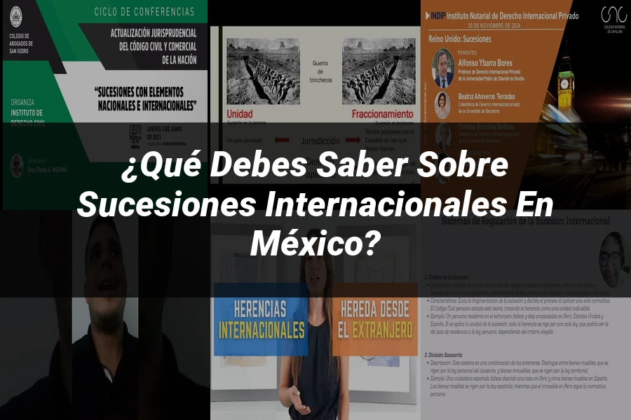 "¿Qué Debes Saber sobre Sucesiones Internacionales en México?"
