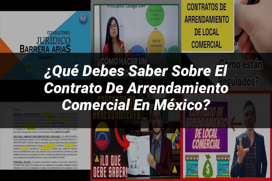 "¿Qué Debes Saber sobre el Contrato de Arrendamiento Comercial en México?"