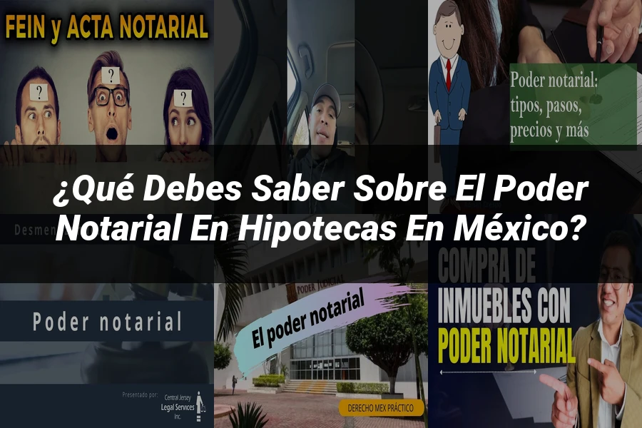 "¿Qué Debes Saber sobre el Poder Notarial en Hipotecas en México?"