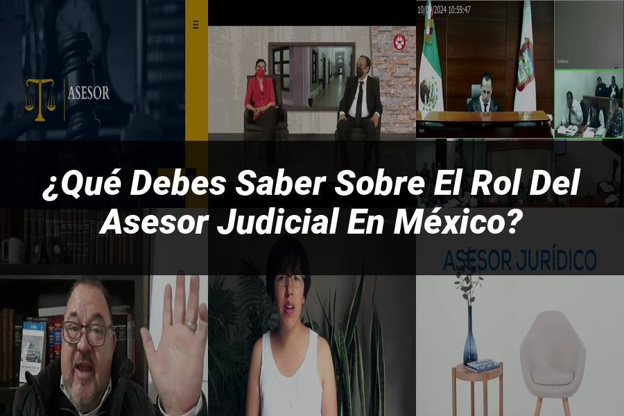 "¿Qué Debes Saber sobre el Rol del Asesor Judicial en México?"