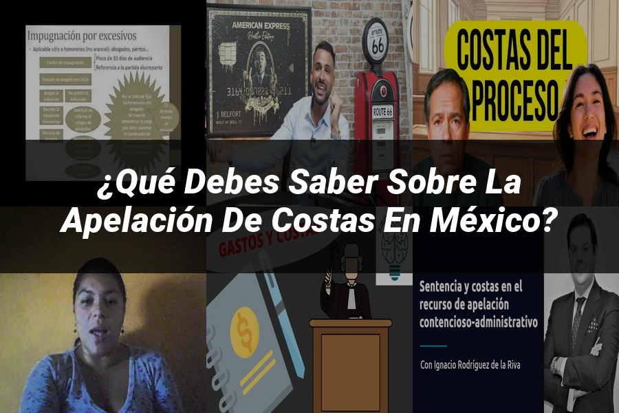 "¿Qué Debes Saber sobre la Apelación de Costas en México?"