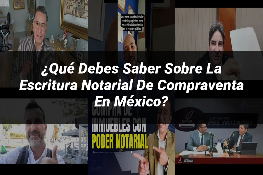 "¿Qué Debes Saber sobre la Escritura Notarial de Compraventa en México?"
