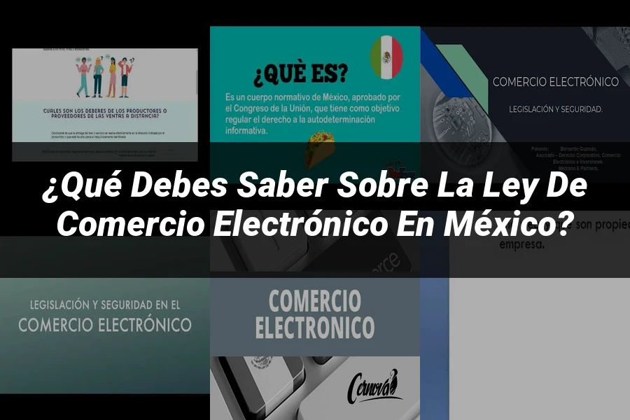 "¿Qué Debes Saber sobre la Ley de Comercio Electrónico en México?"