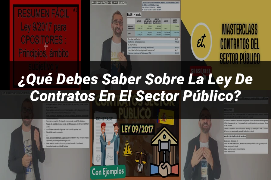 "¿Qué Debes Saber sobre la Ley de Contratos en el Sector Público?"