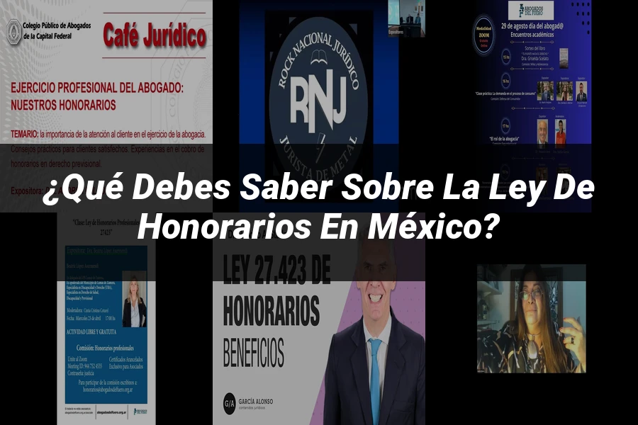 "¿Qué Debes Saber sobre la Ley de Honorarios en México?"