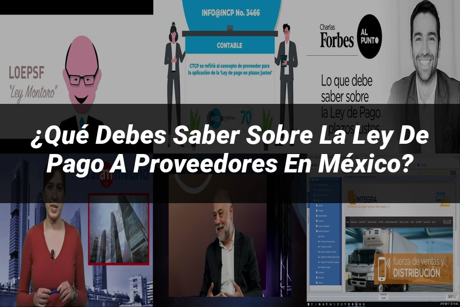 "¿Qué Debes Saber sobre la Ley de Pago a Proveedores en México?"