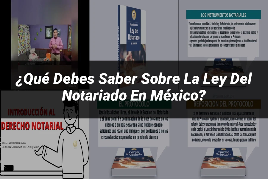 "¿Qué Debes Saber sobre la Ley del Notariado en México?"