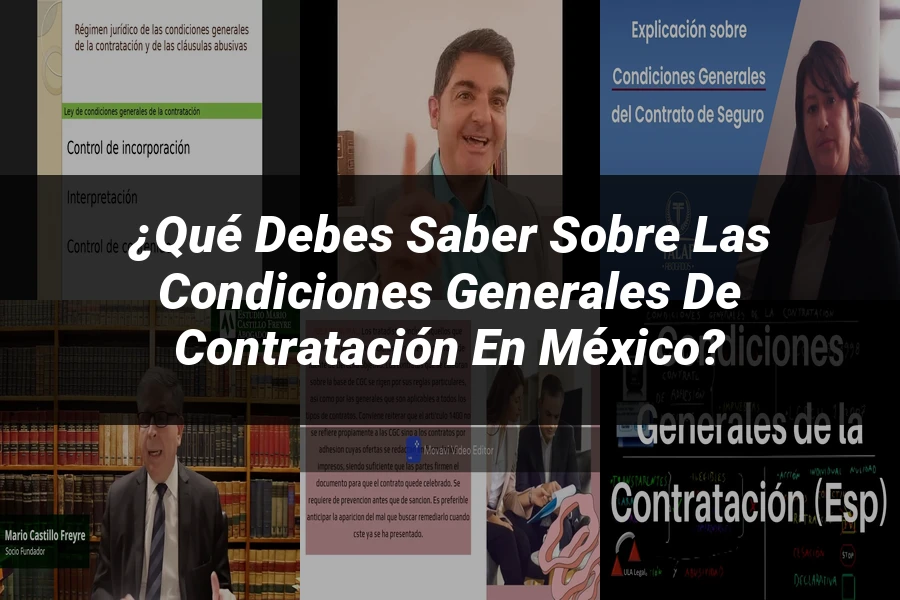 "¿Qué Debes Saber sobre las Condiciones Generales de Contratación en México?"