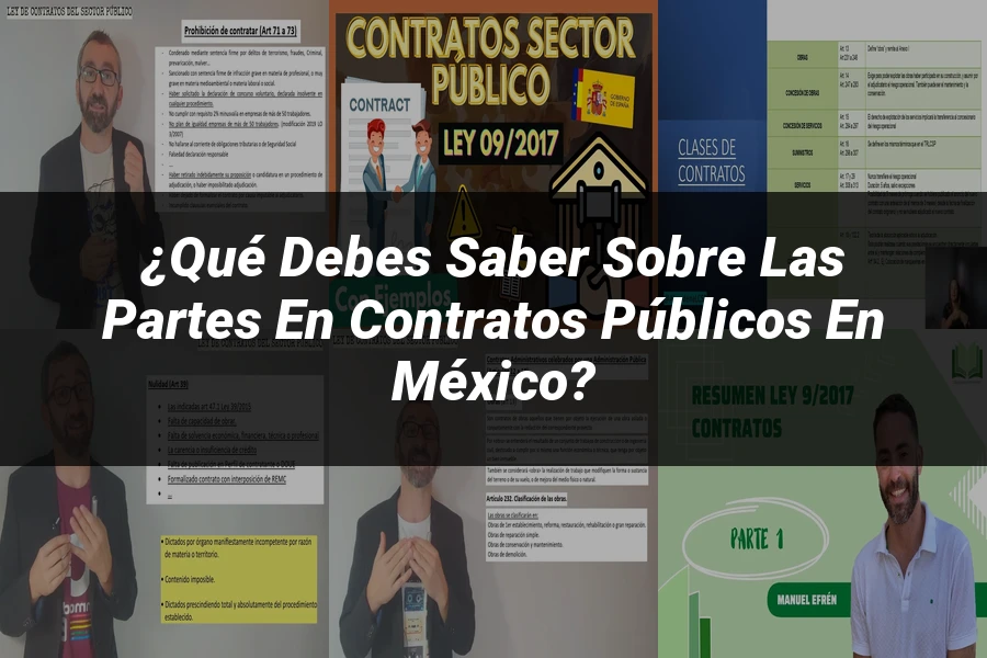 "¿Qué Debes Saber sobre las Partes en Contratos Públicos en México?"