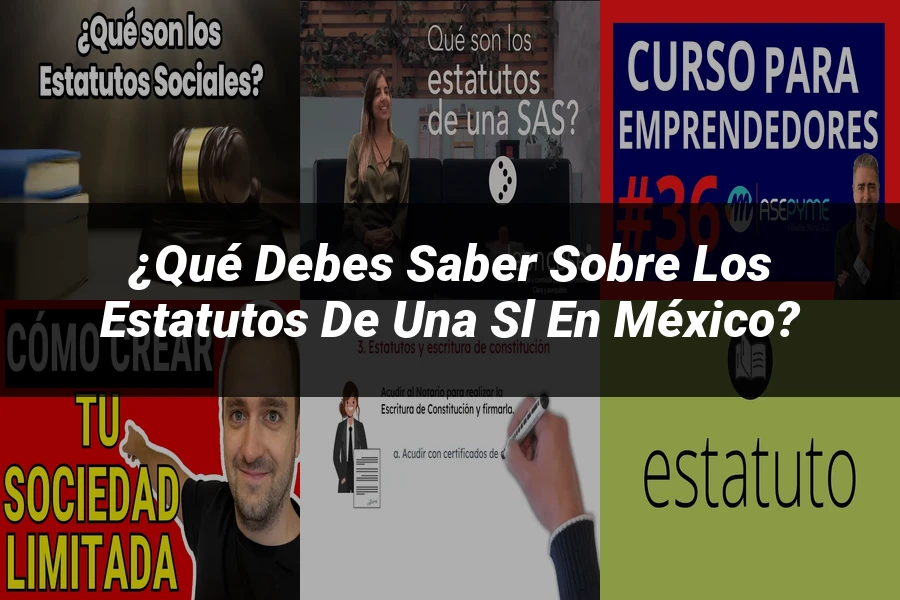 "¿Qué Debes Saber sobre los Estatutos de una SL en México?"