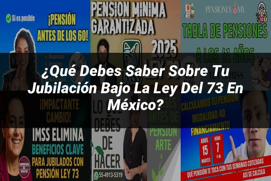 "¿Qué Debes Saber sobre tu Jubilación bajo la Ley del 73 en México?"