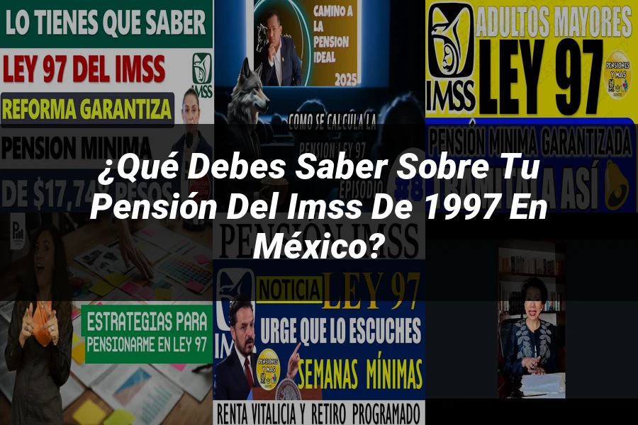 "¿Qué Debes Saber sobre tu Pensión del IMSS de 1997 en México?"