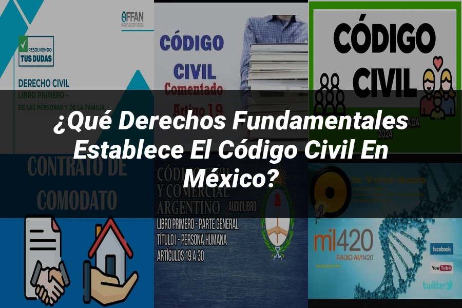 "¿Qué Derechos Fundamentales Establece el Código Civil en México?"